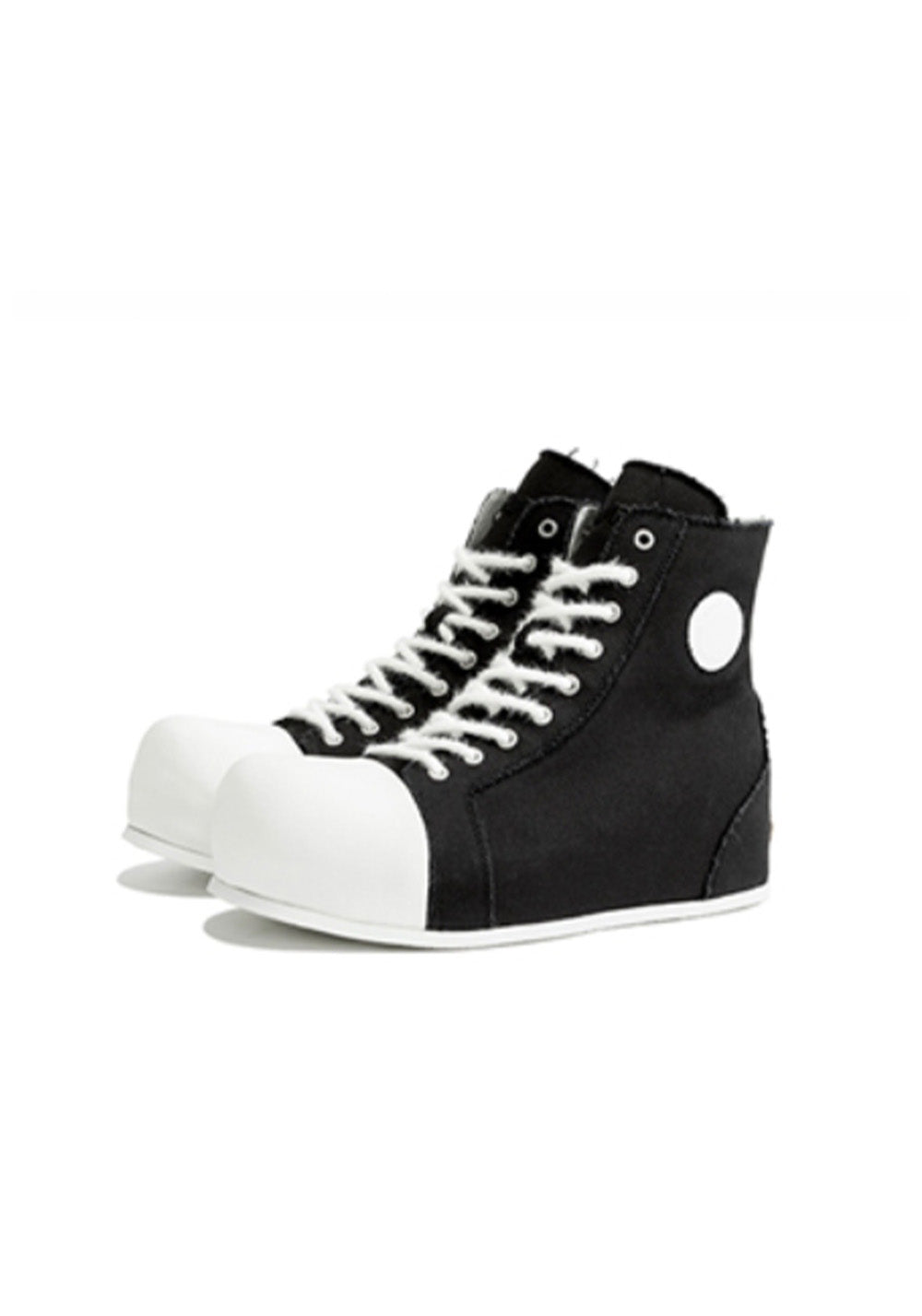 FVVO丨R/F 2.0 “ Chaos NOISE ”Canvas boots-Black&White - PSYLOS 1, FVVO丨R/F 2.0 “ Chaos NOISE ”Canvas boots-Black&White, Boots, FVVO&ROCKSTA•JAPAN, PSYLOS 1